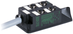 M12-distributore 4 vie, 5 poli senza LED 