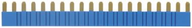 MIRO6,2 Débrochable barette de potentiel bleu  3000-90000-0300010