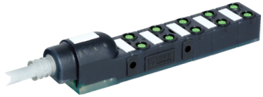 Exact8, 10xM8, 4-pol., sortie câble  8000-80110-4110300