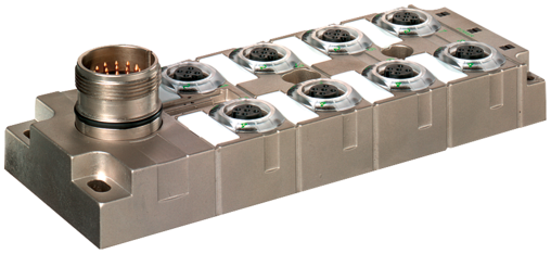 MVP metallico 8xM12 5 poli M23 19 poli 