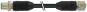 M12 St. 0° / M12 Bu. 0° A-kod. geschirmt