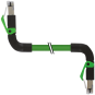 RJ45 St. 90° oben / RJ45 St. 90° unten geschirmt